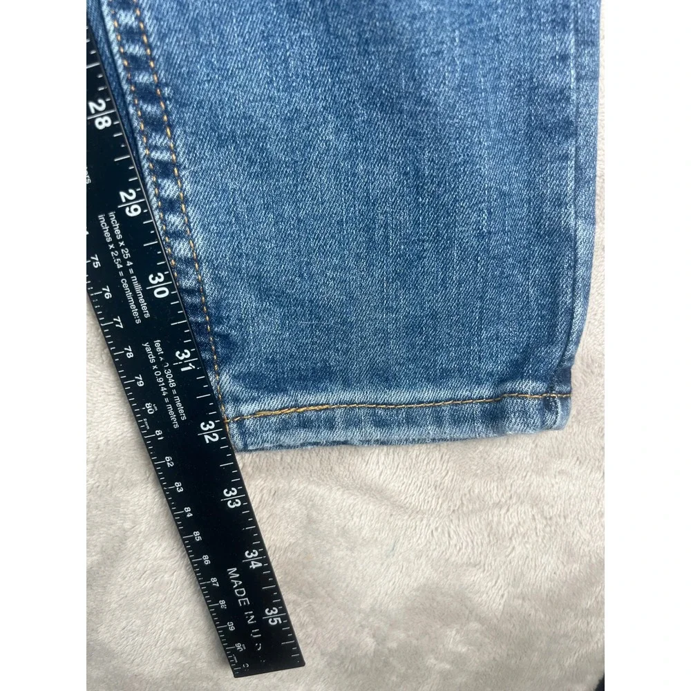 Levis Mens Skinny Taper Flex Stretch Blue Denim Jeans 34x32 Medium Wash